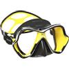 Mares X Vision Chrome Liquidskin, Maschera per Immersioni in Bi-Silicone Sagomato, Adulto, Unisex, Giallo e Nero