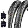 DSI 2 Copertoni + 2 Camere d'Aria 20 x 1.75 (47-406) SRI-114 Neri per Bici Graziella, City Bike, BMX, Bambino | Pneumatici Stradali Neri in Gomma Bicicletta