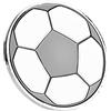 VGEBY1 Calcio Flip Coin, Lega di Calcio Duro antiruggine Arbitro Giudice Toss Monete Pick Side con Custodia per Allenamento Partite