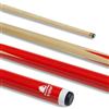 POWERGLIDE Stecca da Biliardo Originale in 2 Pezzi, Unisex, Rosso, Junior Length 42
