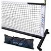 EasyGrip Rete Pickleball in Alluminio, Portatile, Professionale, con Ruote, Per Interno ed Esterno, Leggera, Antiruggine, con Sistema di Tensionamento, Compreso Borsone per il Trasporto (Alluminio)
