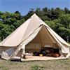 Latourreg Outdoor Glamping Safari 4M Yurt Tent Waterproof 4M Bell Tent for 4-5 persone Family Camping or Outdoor Festival