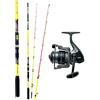 Kolpo kit pesca barca bolentino con canna 200 gr mulinello e filo yellow
