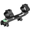 Gexgune Anelli di montaggio per cannocchiale da fucile da 25,4 mm/30 mm con guide P.icatinny superiori, livella a bolla - Supporto universale per guida P.icatinny per ottiche da caccia