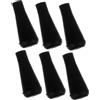 GRIRIW 6pezzi Punte di Freccia in Gomma Nere per Tiro, Design Versatile e Resistente, Sicurezza e Pratica per Allenamento e Gioco