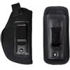 Gexgune IWB Fondina in neoprene di nylon Cintura nascosta nera Fondina per pistola G1ock 17 19 Beratta 92 Revolver Borsa Custodia Fondine universali (Fondina)