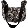 Generisch 2026 Borse a tracolla Bohemian Borse a tracolla da donna, borsa a tracolla, borsa hippie ideale per viaggi, vacanze lavoro, Nero , 1, Zaino da viaggio