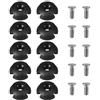 Wresetly 10 Pezzi Deck Line Guida Slot Rotondo Corda Fibbia Accessori per Kayak Canoa Barca