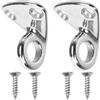 YARNOW Ganci per Parabordo in Acciaio Inossidabile 316, Set 2 Pezzi, Design Multiuso Resistente e Non Deformabile, Adatto per Barche e Pannelli Antifango Domestici