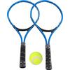 Marvellous Racchetta da tennis per bambini, Racchetta Tennis Bambino Kit Racchette da Badminton con 1 palline da tennis e borsa, Racchetta in Plastica Leggero Racchettoni da Spiaggia (Blu)