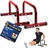 MSPORTS Mini barre parallele professionali da ginnastica, 60 x 35 x 29 cm, ideali per flessioni
