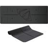 Diamond【Tappetino Yoga & Fitness PU-Grip 183x68 cm】Materassino Antiscivolo 5 mm Stuoia Pilates, Yoga Mat Professionale con Indicatori Allineamento Laser, Eco-Friendly, Antibatterico, Home Gym & Studio