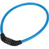 Hihaha Lucchetto per Bicicletta/Lucchetto a Cavo di Sicurezza per Mountain Bike e Bici da Strada/Catena con Combinazione a 4 Cifre Ripristinabile in Acciaio e Rame 64cm / 1 Pezzo Blu