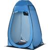 Outsunny Tenda Doccia da Campeggio Spogliatoio 126x124x189 cm | Spiaggia ed Esterni, Spogliatoio Portatile, Borsa per Trasporto, Tasca Portaoggetti