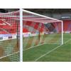Netsportique Rete per Porta da Calcio- Stadio- Bicolore [ Box® ] (7,3x2,4m) 4mm (Bianco/Rosso)