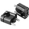 Bnineteenteam Adattatore del Manubrio CNC Adattatore in Lega di Alluminio CNC Coppia di 22 Mm/28 Mm 1/8 Pollici 7/8 Pollici Monting Mucing Black/Silver Reser per Biciclette per Appassionati di (BLACK)