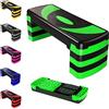 MAXSTRENGTH Stepper aerobico, 5 livelli di gradini regolabili, ideale per palestra domestica, fitness, allenamento, cardio, yoga (verde)