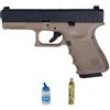 ECOMMUR Saigo Defense Mk4 Tan Gas (6mm) | Pistola Airsoft calibro 6mm + bombola 0,20 + Green Gas (Potenza: 1 joule)