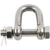 SEIWEI Grillo in acciaio inox con punzone, accessorio navale, grillo ad anello per catene di ancoraggio barche, corde, yachtrigging