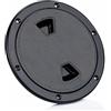 SENRISE Botola circolare nera da 10/15/20 cm, per ispezione circolare senza silp, coperchio con copertura rimovibile per yacht nautico