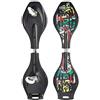 SULOV Unisex-Youth snakeboard-5 Dream Wave Board, Colore Nero/Giallo, Taglia Unica