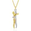 BnMvF Collana Abbraccio Affettuoso Coppie per Lui e Lei, Collana Gioielli Ciondolo, Colore argenteo e rame