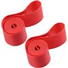 A ABSOPRO 16 Bicicletta Ruota Cerchio Striscia Cerchio Nastro Fodera Interno Tubo Fascia PVC Rosso Coppia Sostituzione dell'articolo