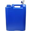 POKM Toolsmarket GmbH Serbatoio per acqua sottile da 10 l, colore blu + rubinetto zincato