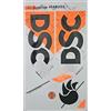 AYN Adesivi per mazza da cricket in salice inglese 2D, accessori per nastro in tinta unita | KRN (arancione)