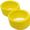 wisoolkic 2 pezzi Grip per racchetta da tennis Anello in gomma Overgrip Fix Bands Grip Tape Finishing Protector Forniture Professionali, Giallo