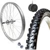ECOVELO RUOTA CERCHIO POSTERIORE 24x1.75 MOZZO 6/7V + COPERTONE MTB 24 X 1.95 + CAMERA RUOTA COMPLETA MOUNTAIN BIKE 24"