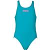 ARENA G Solid Swim JR, Costume Tech da Allenamento Bambine e Ragazze, Persian Green/Aphrodite, 6-7