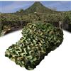 Generic Rotolo Rete Mimetica Reticolato da Camuffamento Parasole Militare 1×10m 2×5m 3×8m 5×10m 10×12m Outdoor Caccia Camouflage Tela Netto Giardino Feste Mimetica Decorazione(Material:3x7M)