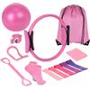 Opdestn 13PCS Set di attrezzature Pilates, kit Pilates, Pilates Ring Circles Attrezzature Pilates per l'allenamento a casa, set di anelli e palline, Anello di pilates tonificanti, per domestiche pilates