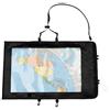 ACEXIER Borsa per mappe Custodia impermeabile per mappa del mondo in PVC Copertura esterna per viaggi, escursioni con finestra trasparente e cordino