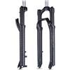 DHNCBGFZ 27.5/29 Pollici Forcella Anteriore Ammortizzata Sospensione Bicicletta MTB Forcella per Biciclette da Montagna 100mm Viaggio 1 1/8 Tubo Dritto(27.5)