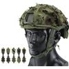scosao Camo Copri Calotta per Casco Tattico, Copertura Tattica per Casco Mimetico con Coulisse Regolabile per Allenamento, Xaccia, Paintball, Tiro-camo