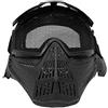 Area Shopping Maschera Soft Air Nera Protezione Totale Viso con Rete Accessori Softair