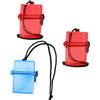 BESPORTBLE Scatola Sigillante Portatile, Custodia Stagna Piccola in Plastica Resistente, Set da 3 per Immersioni, Campeggio e Sport Acquatici, Contenitore Salva Medicinali e Accessori Essenziali