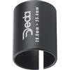 Deda Elementi Bague Réductrice 1-1 1/8 En Aluminium, ATTACCHI Unisex Adulto, Nero, 1 to 1 1/8th