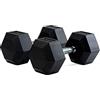 BT BODYTONE Bodytone - Manubri esagonali in gomma 17,5 kg (coppia) H17