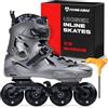 Flying Eagle X3 Shrike Freeskates - Pattini in linea aggressivi da uomo, pattini a rotelle in linea, pattini a rotelle per adulti, scarpe da pattinaggio per attività all'aperto, pattini a rotelle per