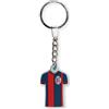 BOLOGNAFC STORE Bologna FC Portachiavi Ufficiale, Maglia da Calcio in PVC, Rosso e Blu