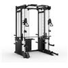 Fitness Tech Multistazione Palestra Home Gym Smith Machine S9000 225 kg con 3 Torri Pesi | Macchina Palestra Multifunzione con Lat Machine e Pulegge 1:1 2:1