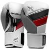 Hayabusa T3 Guantoni da Boxe per Polso Splintato e Protezione Nocche Unisex, Chiusura Dual-X con Gancio e Anello, Imbottitura Nocche in Schiuma a 5 Strati - Bianco/Rosso, 16oz