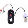 VICASKY Luce da Pesca Subacquea LED 15w 12v/24v Blu in ABS per Barche e Moli, Attira Gamberi e Calamari Effetto Luce Profonda