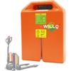WILLQ Batteria al Litio per transpallet Elettrico da 48 V/24 V 20 Ah 36 Ah per Carrello elevatore Elettrico, Pacco Batteria di Ricambio, 4 Pin/6 Pin, scarica,48v20ah