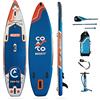 Coasto Nautilus, Tavola SUP Unisex Adulto, Ottanio/Arancione, 11'8