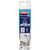 tesamoll Comfort Paraspifferi a Spazzola - Guarnizione adesiva per porte in alluminio laccato - Adatta per isolare stanze con pavimenti irregolari - Colore: Bianco - 100 cm x 4 cm