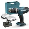 Makita HP488D006 Avvitatore E Trapano A Percussione 18 V Tipo G, 42 Nm, Fornito Con 2 Batterie Da 2,0 Ah Valigetta